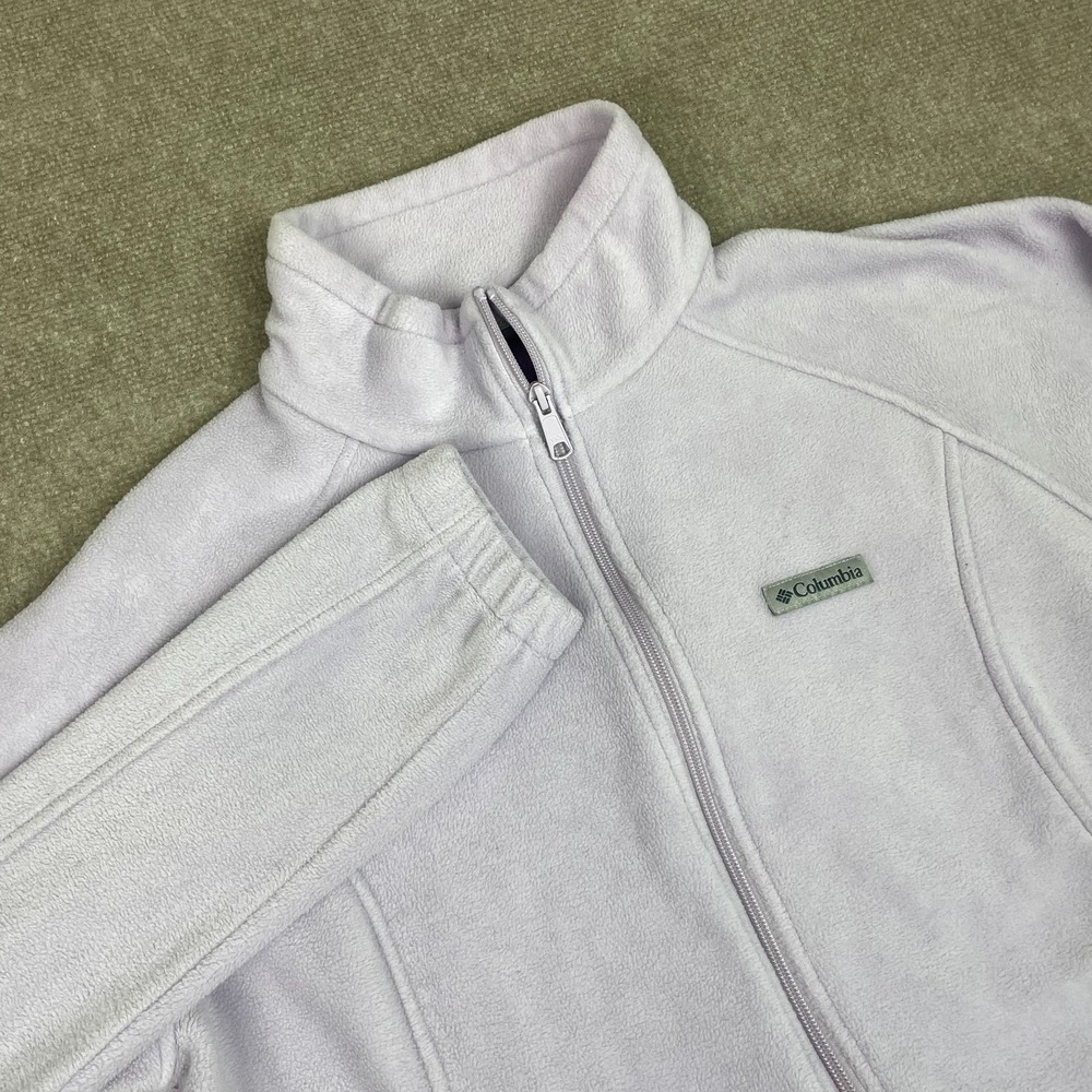 Columbia Benton Springs Fleece Jacket Womens 2XL Light Lavender Full Zip Outdoor